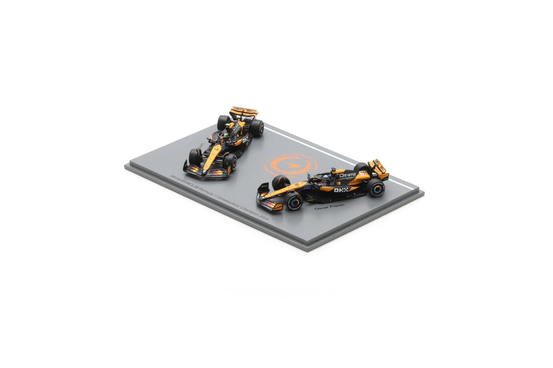 Lando Norris & Oscar Piastri Abu Dhabi GP 2024 Winner McLaren MCL38 Model Car Constructor Champion Edition - Scale 1:64 Sparky