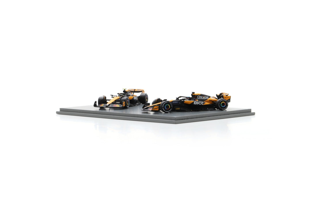 Lando Norris & Oscar Piastri Abu Dhabi GP 2024 Winner McLaren MCL38 Model Car Constructor Champion Edition - Scale 1:64 Sparky