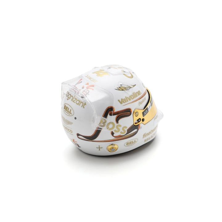 Fernando Alonso Helmet Chinese GP 2025 - Aston Martin Aramco Formula One Team - Spark 1:5 Helmet
