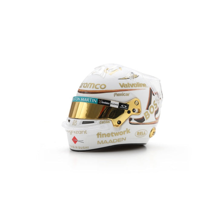 Fernando Alonso Helmet Chinese GP 2025 - Aston Martin Aramco Formula One Team - Spark 1:5 Helmet