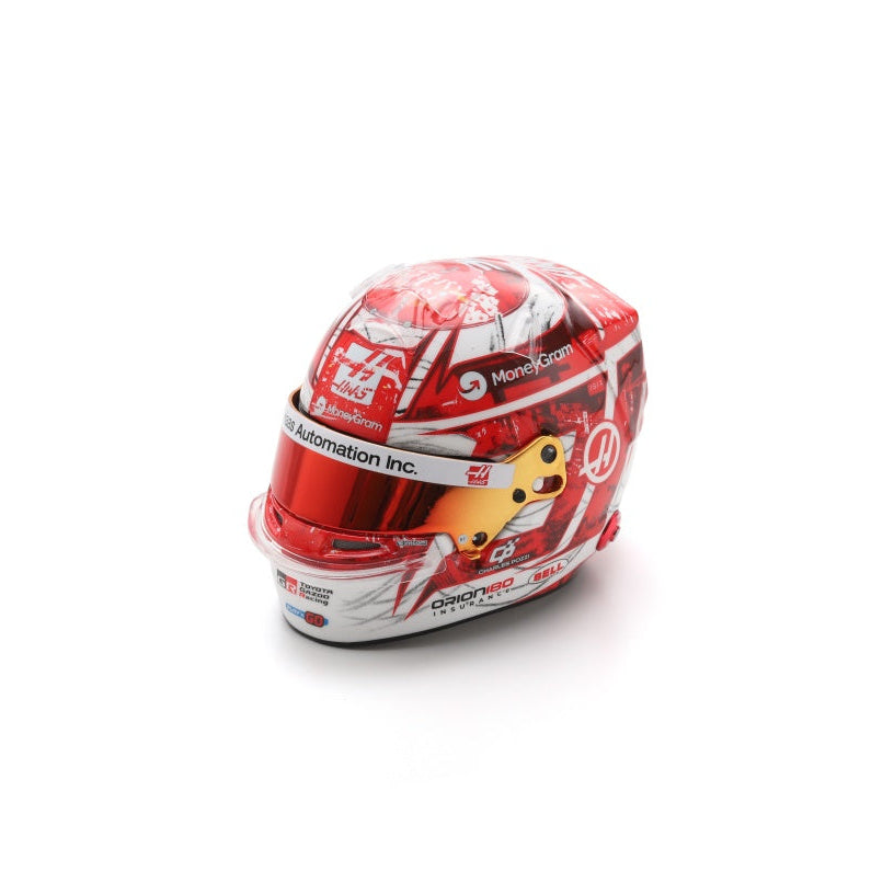 Esteban Ocon Helmet Japanese GP 2025 - MoneyGram Haas F1 Team - Spark 1:5 Helmet