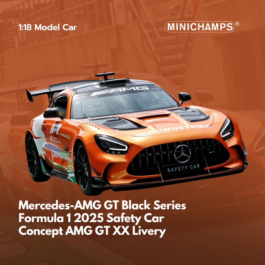 Mercedes AMG GT Black Series 2025 F1 Safety Car - British GP Concept AMG GT XX Livery - Minichamps 1:18 Model Car