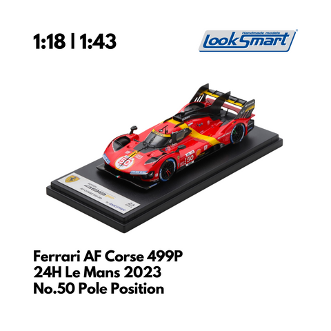 Ferrari Hypercar #50 499P 2023 Le mans 100th anniversary Pole Position - Ferrari AF Corse - Model Car - Looksmart