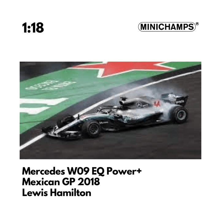 Mercedes AMG W09 EQ Power+ - Lewis Hamilton Mexican GP 2018 - Minichamps 1:18 Model Car