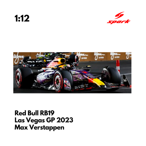 Scale 1:12 | Red Bull RB19 - US Las Vegas GP 2023 Special Livery Max Verstappen -Model Car - SPARK MODEL