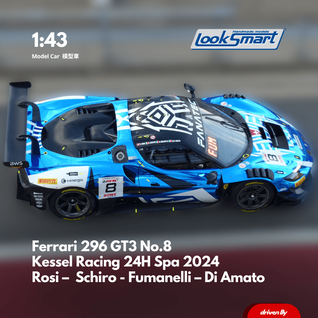 LookSmart 1:43 Ferrari 296 GT3 #20 7mo 24h Nürburgring 2023 WTM by LookSmart 1:43 Ferrari 296 GT3 #20 7mo 24h Nürburgring 2023 WTM by