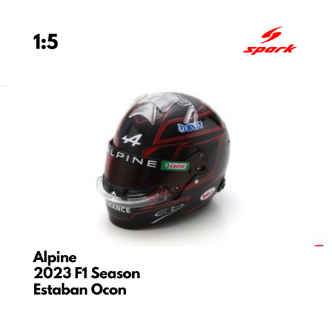 Alpine F1 1/5 Proportion Mini Helmet Estaban Ocon 2023 F1 Season