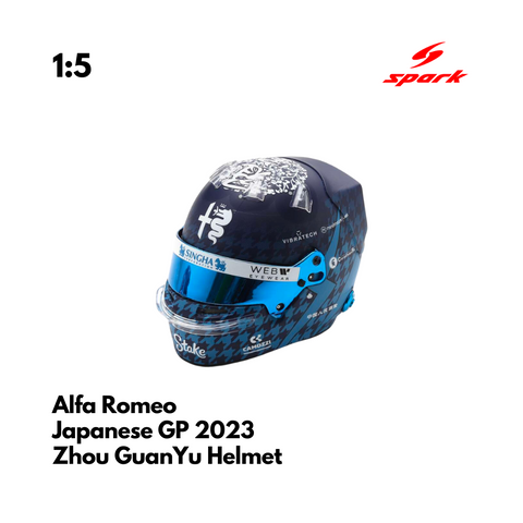 Alfa Romeo - Zhou Guanyu - 周冠宇 X 藤原浩 Japanese GP 2023 1/5 Proportion Model Mini Helmet