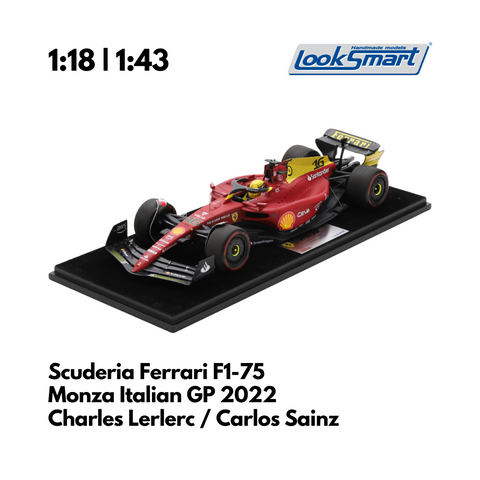 Scuderia Ferrari F1-75 Monza Italian GP 2022 Special Livery