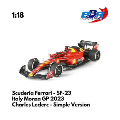 Scuderia Ferrari - SF-23 Italy Monza GP 2023 Special Livery - Charles Leclerc - 1/18 BBR Model Car