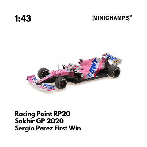 Racing Point RP20 - Sakhir GP 2020 Sergio Perez First Win - 1/43 Minichamps Model Car