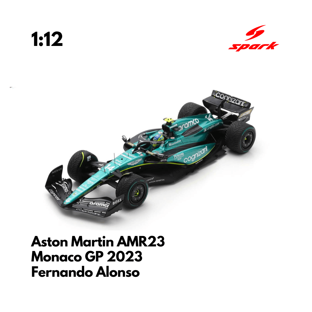 Scale 1:12 | Aston Martin AMR23 - Monaco GP 2023| Fernando Alonso - Model Car - SPARK MODEL