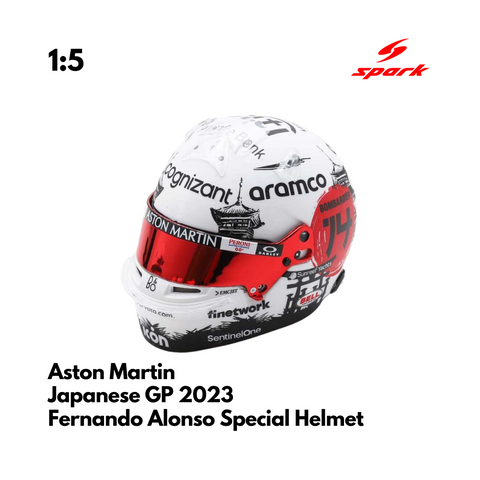 Aston Martin - Fernando Alonso - Japanese GP 2023 Special Helmet -  1/5 Proportion Mini Helmet