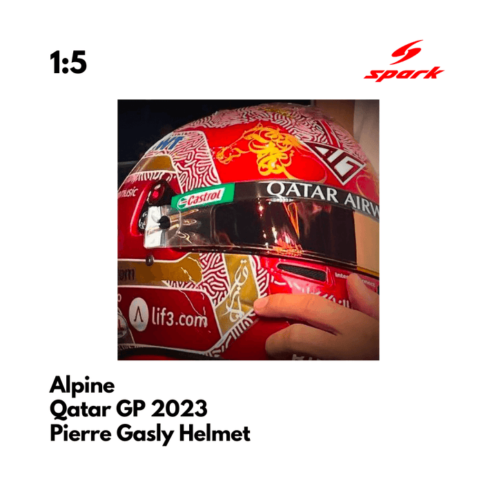 BWT Alpine F1 Team - Pierre Gasly - Qatar GP 2023 1/5 Proportion Mini Helmet