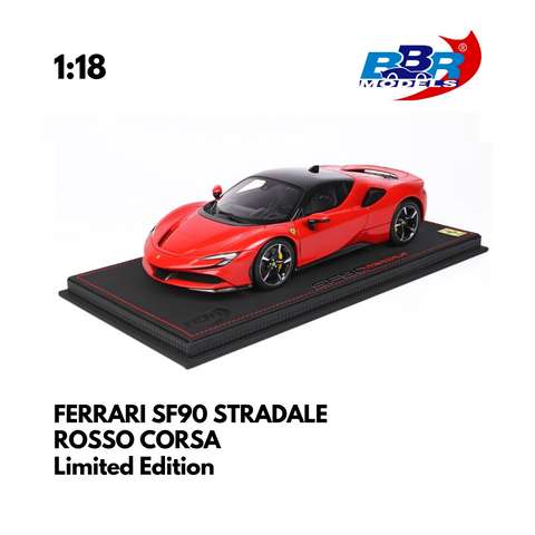 Ferrari SF90 Stradale - Rosso Corsa - Limited Edition - 1/18 BBR Model Car