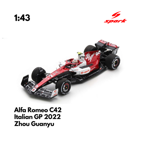 Alfa Romeo Racing C42 - 2022 F1 Model Car - Italian GP 2022 Zhou Guanyu