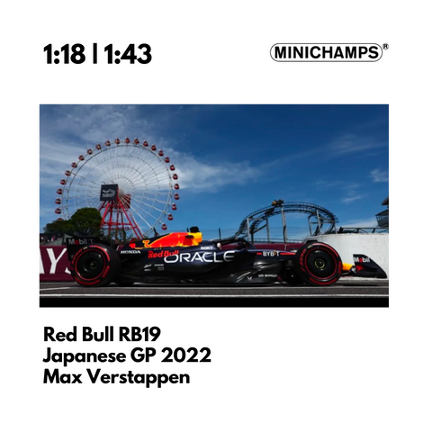 RED BULL RACING RB19 - MAX VERSTAPPEN - WINNER JAPANESE GP 2023 Model Car - MINICHMAPS
