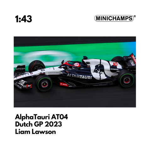 ALPHATAURI AT04 - LIAM LAWSON - DUTCH GP 2023 1:43 Model Car - Minichamps