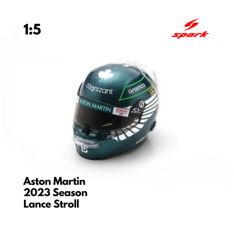 Aston Martin F1 1/5 Proportion Mini Helmet Lance Stroll 2023 Season