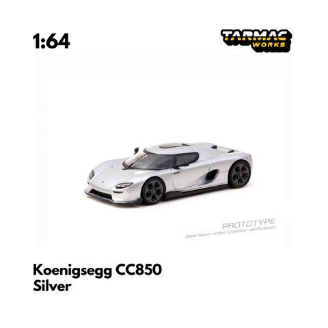 Scale 1/64 - Koenigsegg CC850 Silver - Tarmac Works