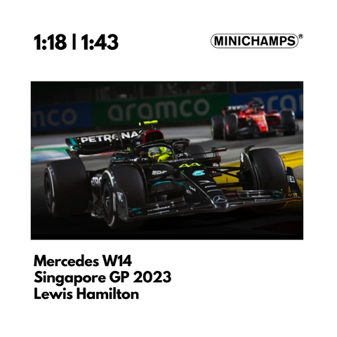 Mercedes AMG W14 - LEWIS HAMILTON - 3RD PLACE SINGAPORE GP 2023 Model Car - Minichamps