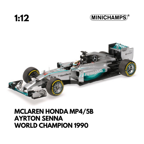 1:12 - MERCEDES F1 TEAM W05 - LEWIS HAMILTON - WORLD CHAMPION 2014 - MINICHAMPS Model Car