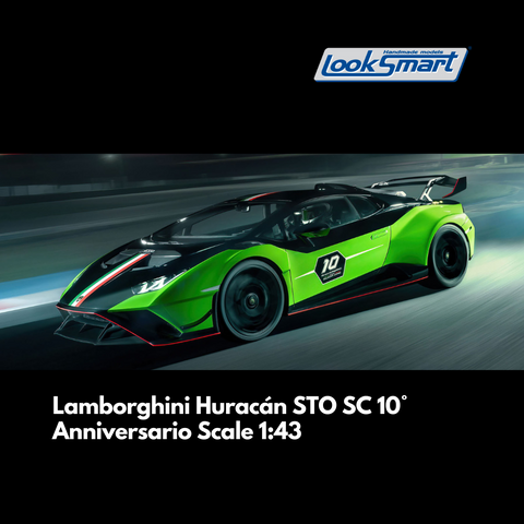 Lamborghini Huracán STO SC 10° Anniversario Scale 1:43 Model Car - Looksmart