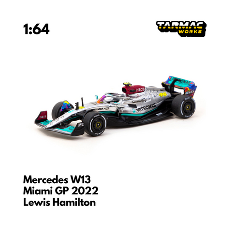 Scale 1/64 - Mercedes-AMG F1 W13 E Performance 2022 Miami GP Lewis Hamilton