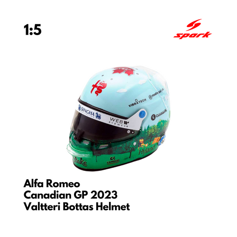 Alfa Romeo F1 1/5 Proportion Mini Helmet Valtteri Bottas Canadian GP 2023