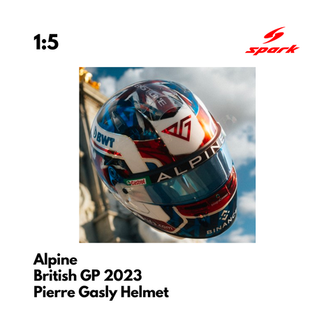 Alpine F1 1/5 Proportion Mini Helmet Pierre Gasly British GP 2023 F1 Season
