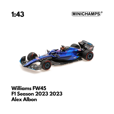 Williams FW45 - F1 2023 Season Alex Albon - 1/43 Minichamps Model Car