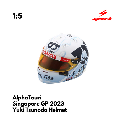 Scuderia AlphaTauri - Yuki Tsunoda - Singapore GP 2023 1/5 Proportion Mini Helmet