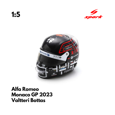 Alfa Romeo F1 1/5 Proportion Mini Helmet Valtteri Bottas Monaco GP 2023