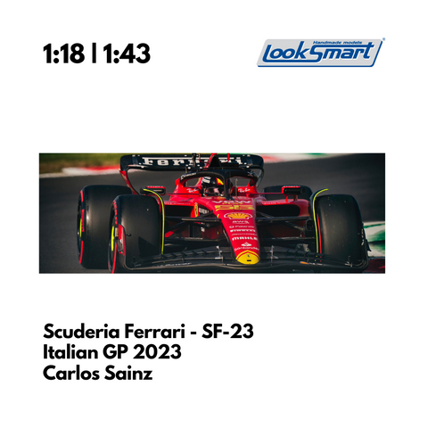 Scuderia Ferrari SF-23 Monza Italian GP 2023 Special Livery Looksmart F1 Model Car