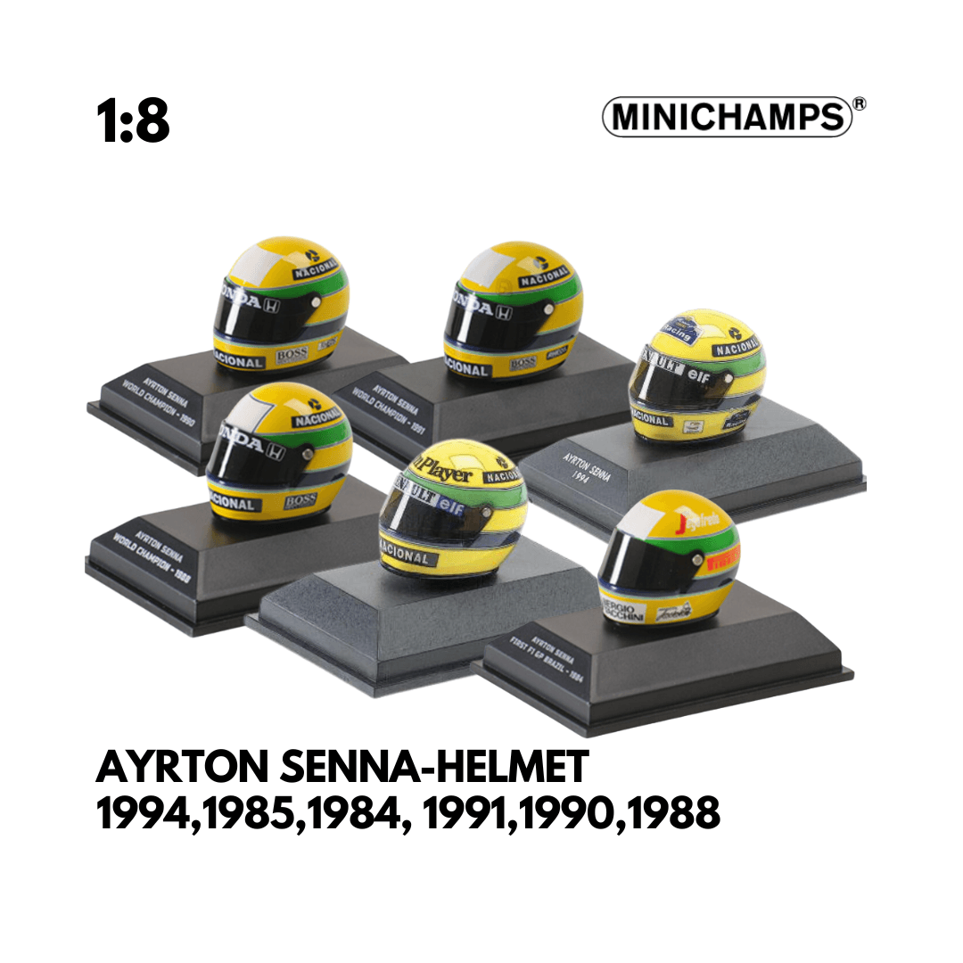 AYRTON SENNA-HELMET - Scale 1:8 -Minichamps