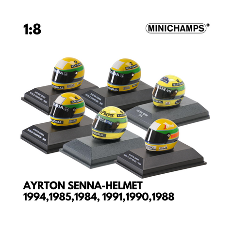 AYRTON SENNA-HELMET - Scale 1:8 -Minichamps
