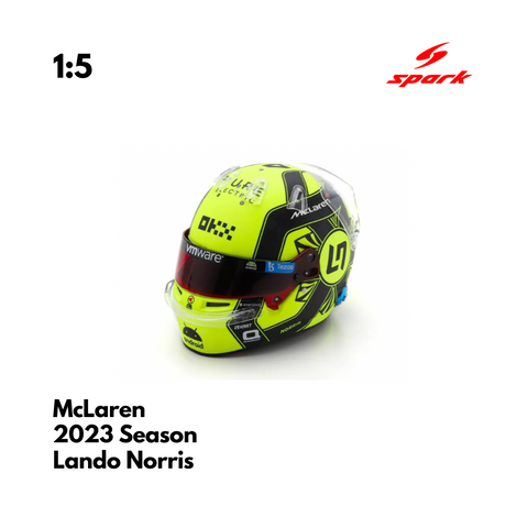 McLaren F1 1/5 Proportion Mini Helmet Lando Norris 2023 F1 Season