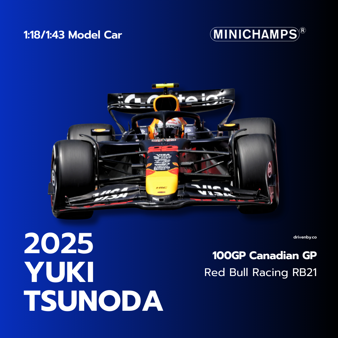 Yuki Tsunoda - Red Bull RB21 Candian GP 2025 100th GP Model Car - Minichamps