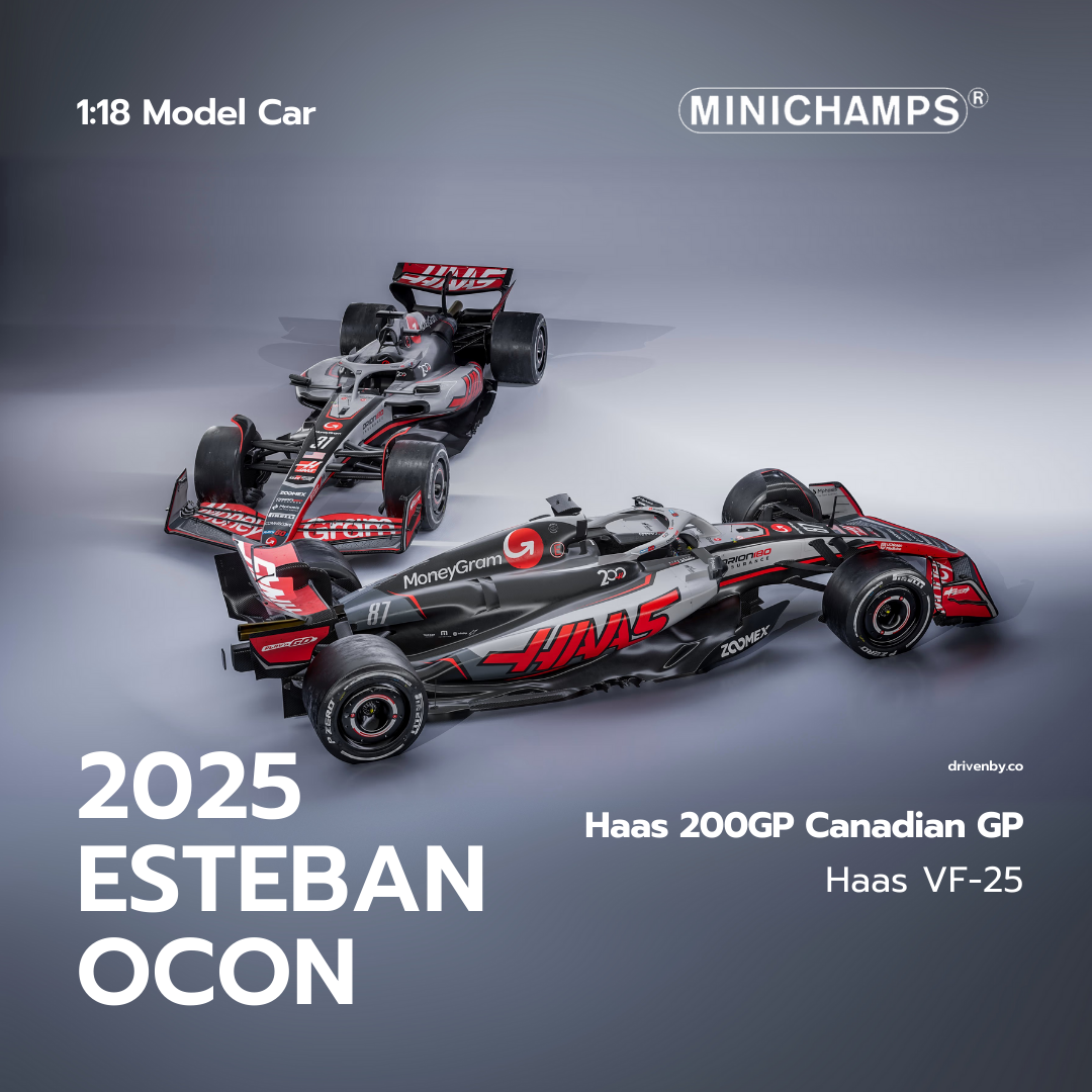 Esteban Ocon – Canadian GP 2025 200GP Livery Haas F1 Team VF-25 Model Car - Minichamps