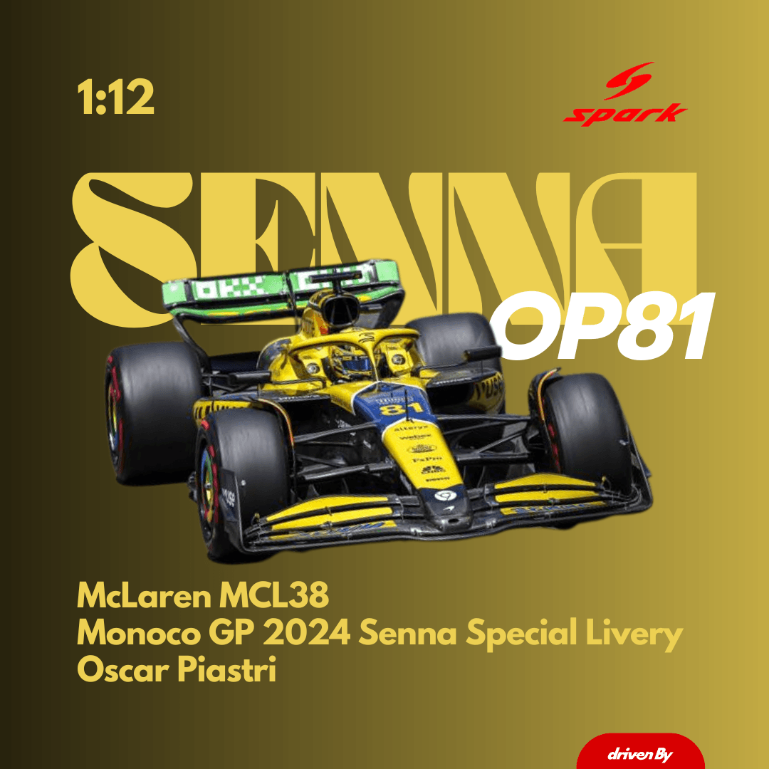 Scale 1:12 | Oscar Piastri McLaren F1 Team MCL38 No.81 2nd Monaco GP 2024 Model Car - SPARK MODEL