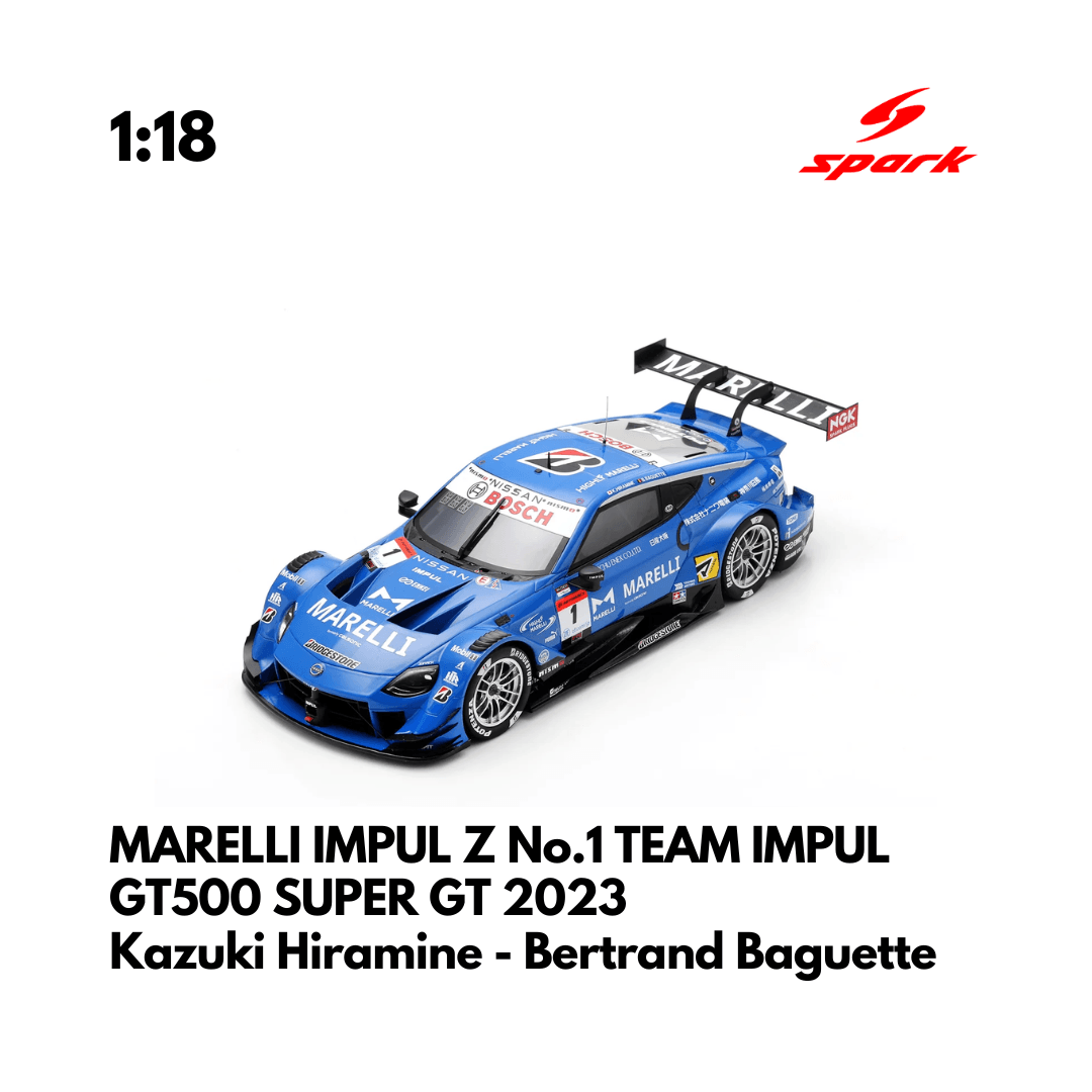 GT500 SUPER GT 2023 - MARELLI IMPUL Z No.1 TEAM IMPUL - 1:18 Spark Model Car