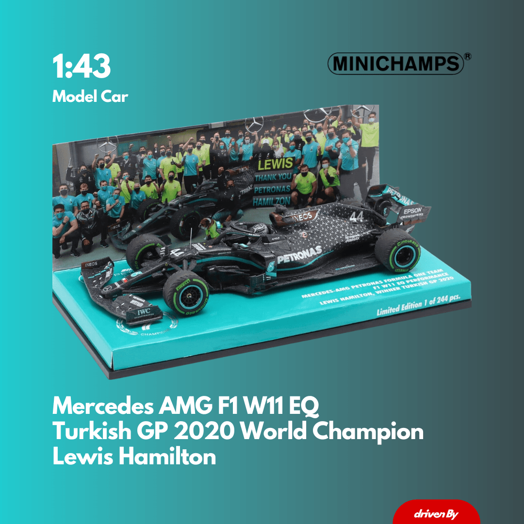 Lewis Hamilton Mercedes AMG W11 - Turkish GP 2020 Limited Edition Model Car Finish Line Version - Minichamps