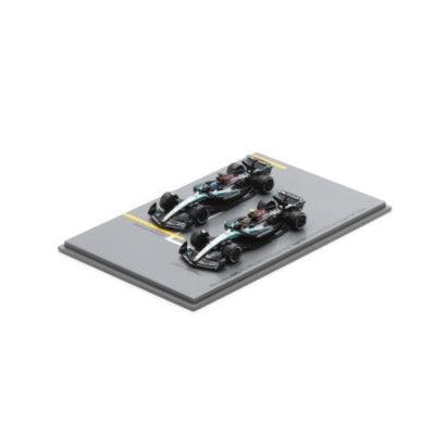George Russell & Lewis Hamilton - Mercedes AMG F1 W15 F1 Las Vegas GP 2024 Model Car Set - Scale 1:64 Sparky