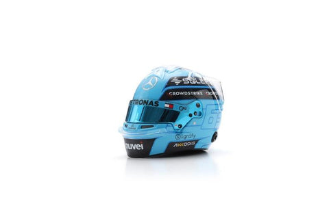George Russell Farwell Lewis Hamilton - Mercedes AMG F1 Adu Dhabi GP 2024 Special Helmet - 1/5 Proportion Mini Helmet