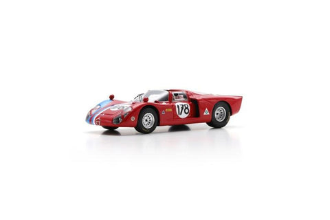 Alfa Romeo T33-2 No.178 5th Targa Florio 1968 - Spark Model Car