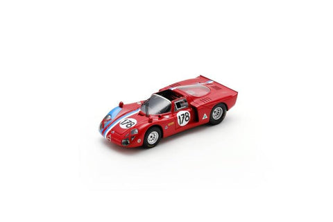Alfa Romeo T33-2 No.178 5th Targa Florio 1968 - Spark Model Car