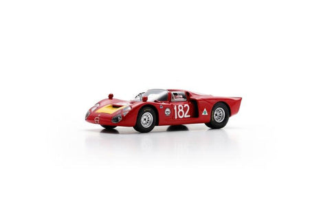 Alfa Romeo T33-2 No.182 6th Targa Florio 1968 - Spark Model Car