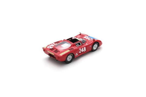Alfa Romeo T33-2 No.248 5th Targa Florio 1969 - Spark Model Car