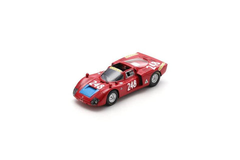 Alfa Romeo T33-2 No.248 5th Targa Florio 1969 - Spark Model Car