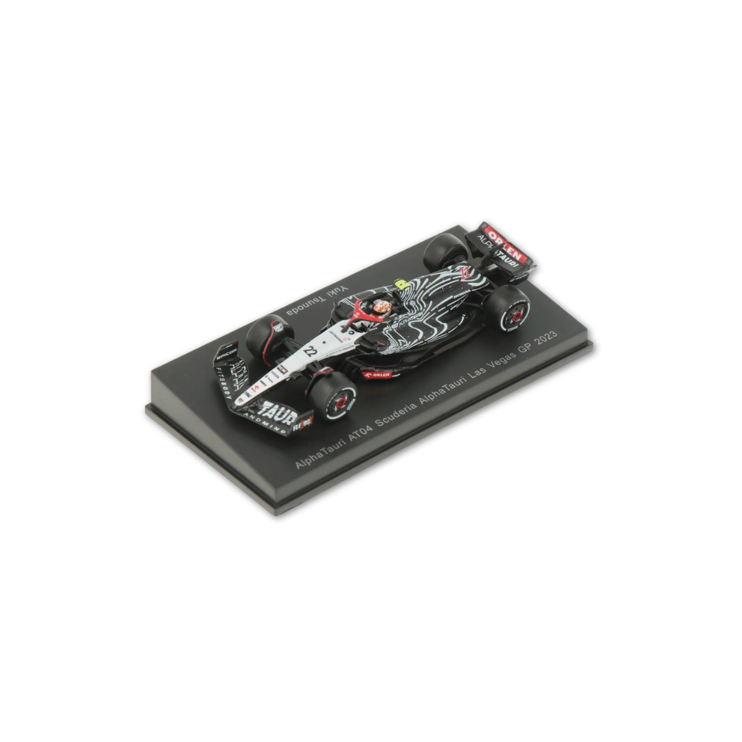 Yuki Tsunoda Alpha Tauri F1 Team AT04 3 Las Vegas GP 2023 1:64 Spark Model Car